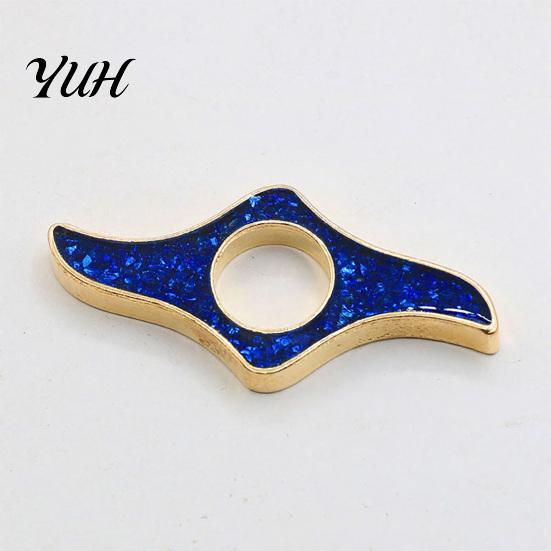 Reading Accessory One Hand Book Page Holder, Glitter Thumb Ring Holder for Reading, Stabilizer Clip Metal Opener Students Readers Tool