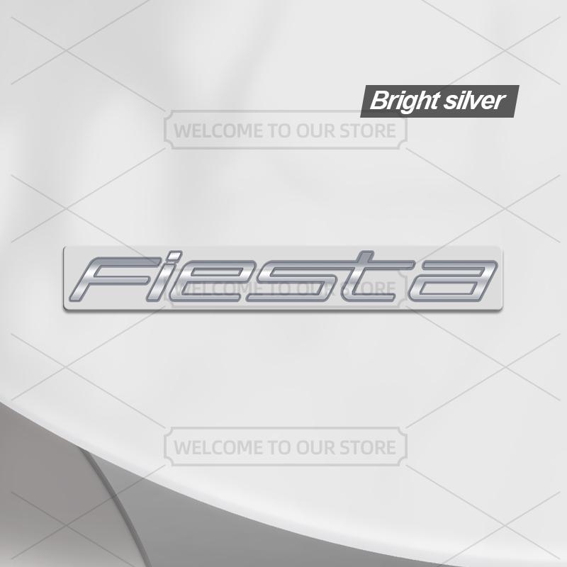 TQ013-Car 3D Metal For Ford Fiesta MK4 5 6 7 8 New And Old Style Body Emblem Badge Decals Auto Tail Sticker Decorative Accessories