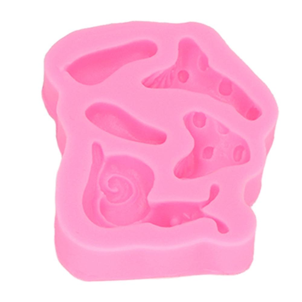 4pcs Food Grade Silicone Fairy Garden Molds Non-Stick Door Mushroom Mold  Birthday Parties