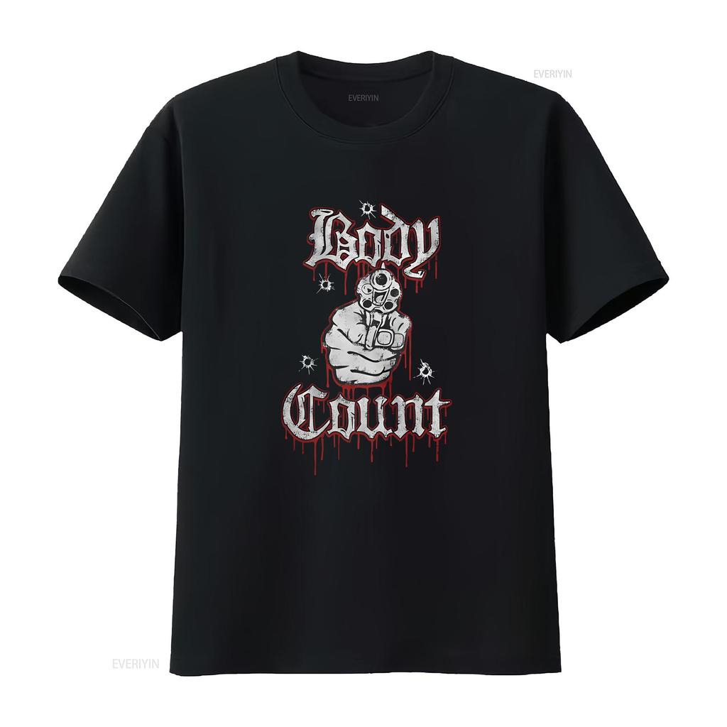 Body Count Talk Sh t Black Shirt OFFICIAL vintage Washed Comfortable Versatile homme Stylish designer clothes Casual fashion