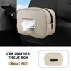 Seametal Car Seat Back Tissue Holder Luxury Wear-Resistant Tissue Box Auto Backseat Hanging Napkin Case Storage Bag With Zipper