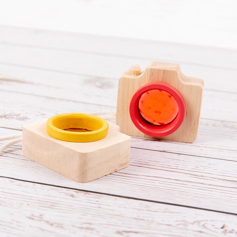 Wooden Kaleidoscope Toy: Magical Multi-Faceted Prism with Bee-Eye Effect for Kids' Science Education