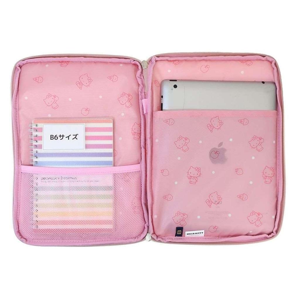 Marushin Tablet Sanrio Hello Kyun Ringo Fits in a School Elementary School Tablet 3825000600 Case, Kitty, Design, 10.2-inch, Bag, Student, Bag,