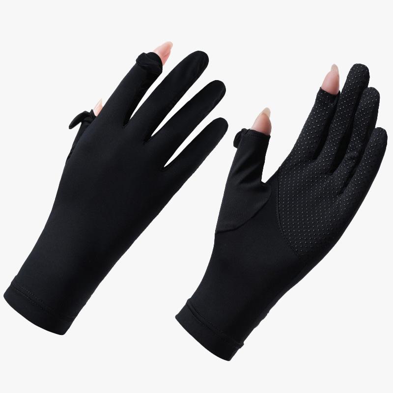 Sunscreen Gloves for Women with Ultraviolet Rays Summer Electric Car Anti Slip Thin Touch Screen Riding Sunscreen Gloves for Women