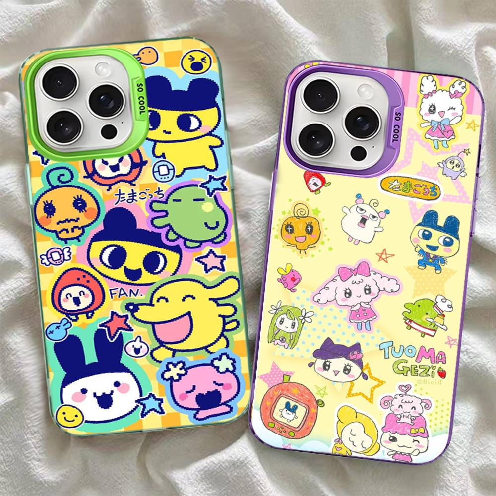 Classic T-Tamagotchi Phone Case Color Silver Shell For iPhone 17 16 15 14 13 12 11 Pro Max Plus
