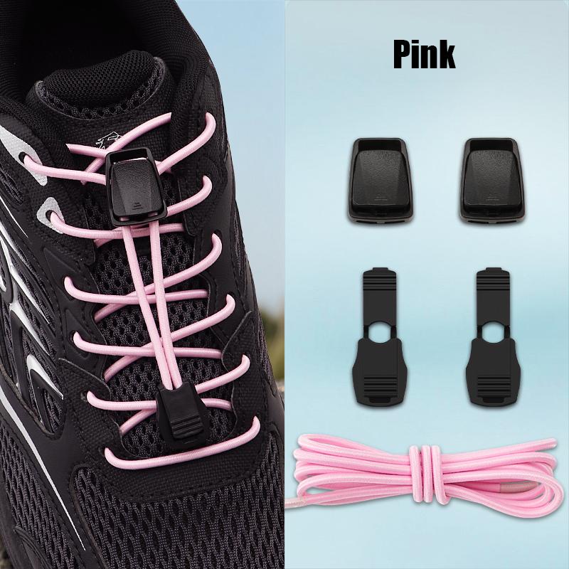 Buckle for Kids & Adults Elastic Laces for Sneakers No-Tie Shoe Lace Fastener Press Spring Lock Shoelace Running Shoes Fix Clips