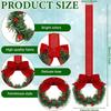Plastic Bowknot Ribbon Wreath Closet Hangers Holiday Decoration for Home Office
