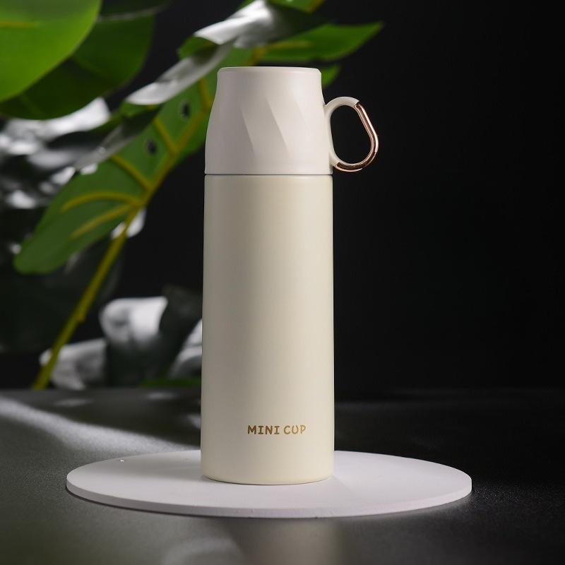 Fashion thermos cup with cup lid 304 stainless steel portable cup for men and women wedding gift water cup