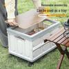 Folding Storage Box with Wheels and Pull Rod