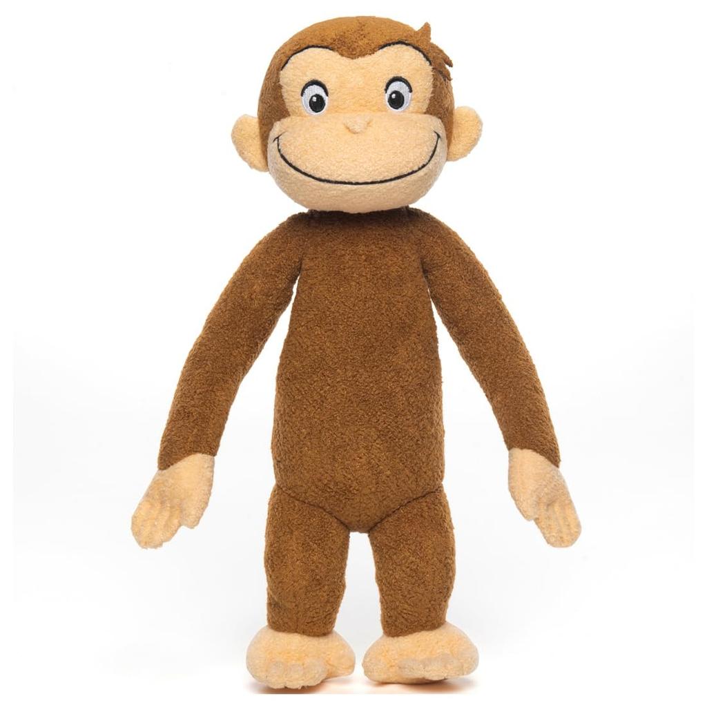 Takara Tomy Arts Curious George Plush Toy S Curious George Plush Toy Approximately 25cm Tall