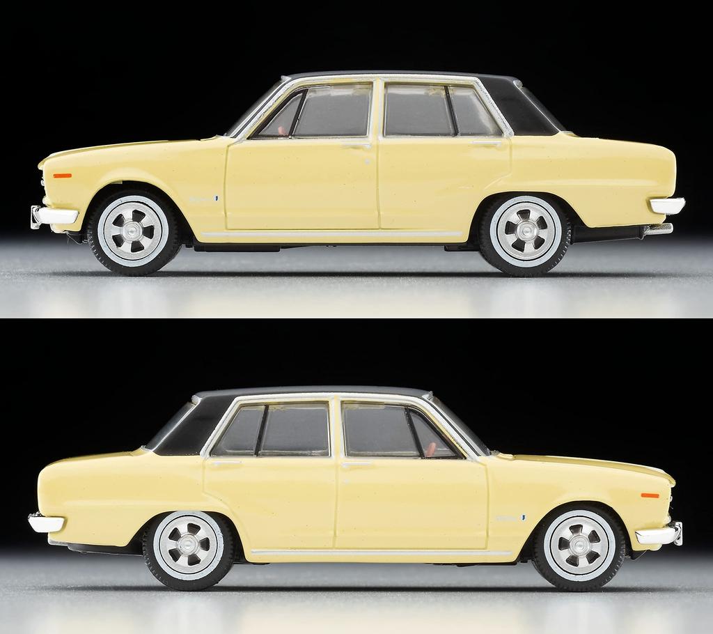 Tomytec Tomica Limited Vintage 1/64 Scale LV-202a Nissan Skyline 2000GT Yellow/Black 1970 Model (Finished Product)
