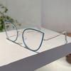 Fashion Retro Cat Eye Frame Trendy Ins Brand Design Korean Style Women's Glasses Non-prescription Chic Decor Eyewear