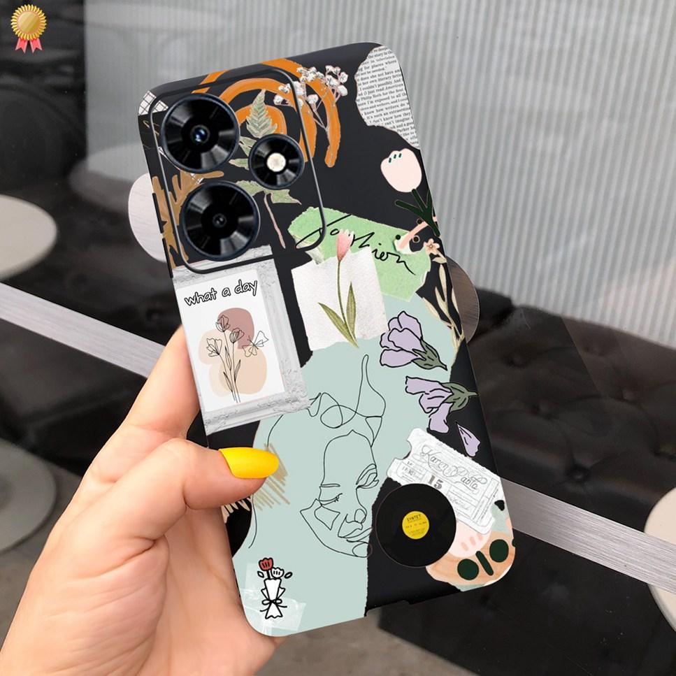 For Infinix Hot 30 Play 30i 4G Case Cute Astronaut Painted TPU Silicone Shockproof Cover For Infinix Hot 30 Play 30i Phone Case