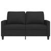 Vidaxl Sofa 2-Osobowa, Czarna, 120 Cm, Tapicerowana Tkaniną