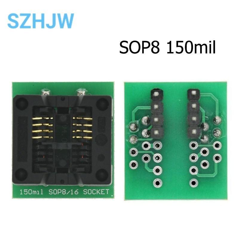 Burning Socket SOP8/14/16/18/20/24/28 To DIP 150/200/208/300 Mil Wide Narrow Chip Programmer Adapter IC Conversion Test Socket