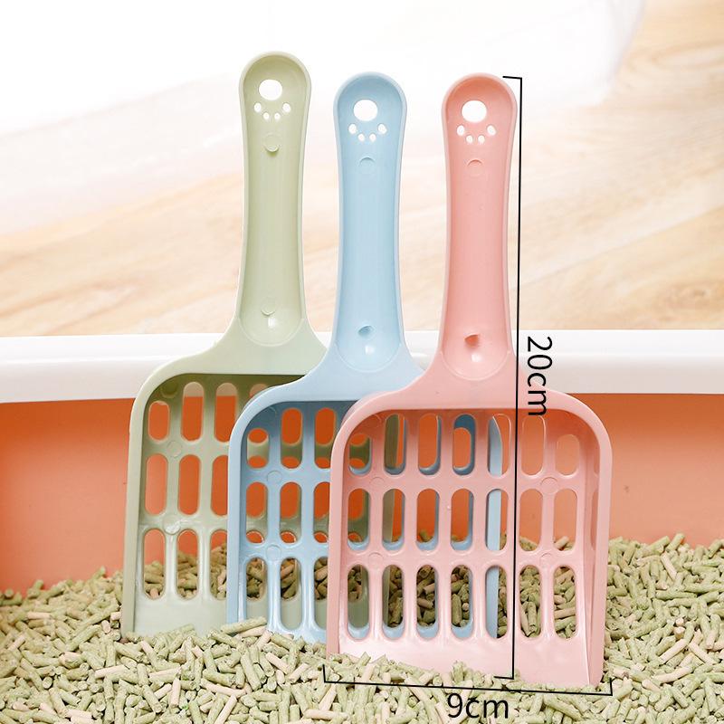Cat Litter Spatula, Thickened Cat Litter Spatula, Long-handled Cat Poop Spatula, Toilet Cat Litter Spatula, Large-hole Tofu Cat Litter