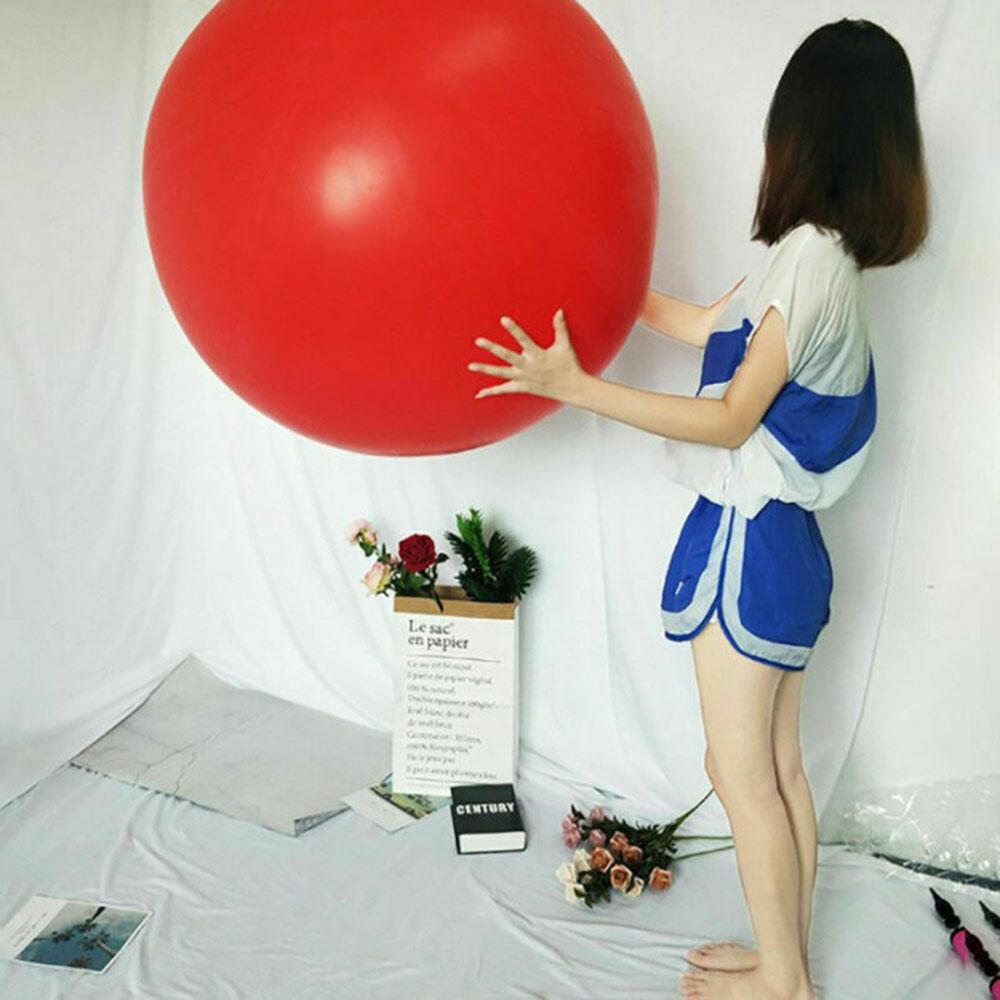 2 Peças 72 Polegadas Balão Látex Gigante Ovo Humano Balão Redondo Brinquedo de Jogo Engraçado Decorações de Casamento Balões de Hélio Balão para Chá de Bebê