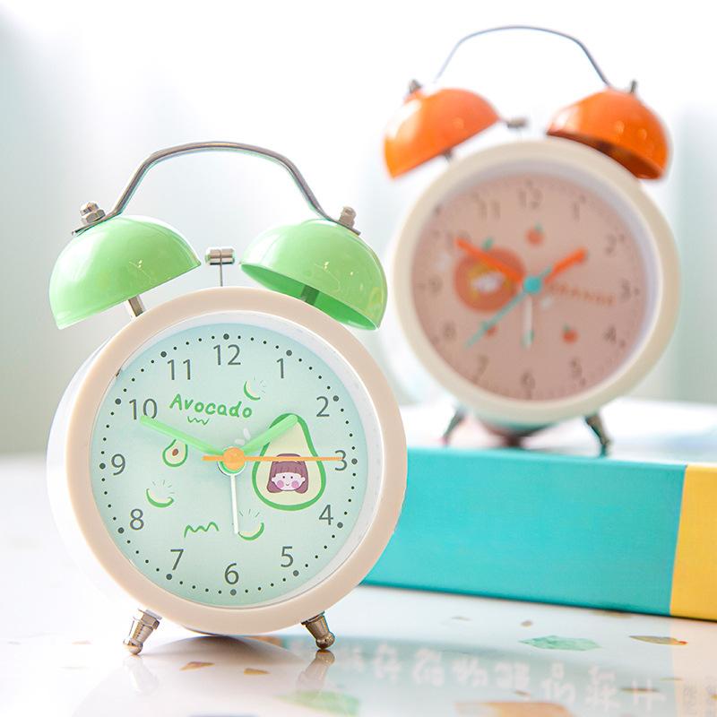 Alarm Clock with High Appearance Simple Fruit Alarm Clock with Cute Wake Up Table Clock with Bedroom Clock