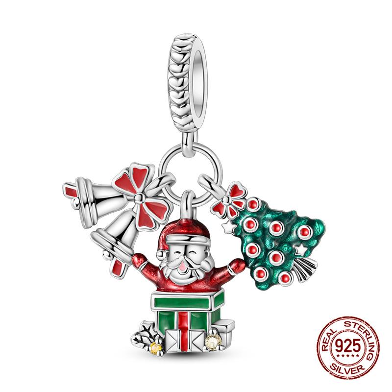 Charms Copper Three-In-One Series Charms Beads Fit 3Mm Original Bracelet Womens Diy Fine Jewelry Gifts