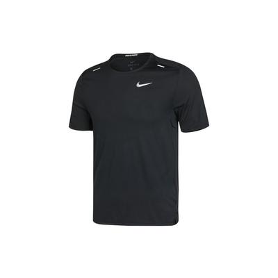 Dri-Fit Rise 365 Breathable And Soft Printed Running Short-Sleeve T-Shirt Men Tops Black CZ9185-013
