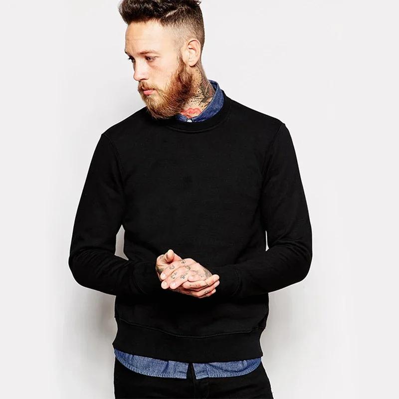 

Men s Fleece Sweatshirt Backing Blank Men Round Neck Sweatshirts Pullovers Shirts Man Sweatshirts for Male S