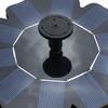 Bird Bath Solar Fountain Flower-shaped Floating Water Tray With 4 Nozzles Solar Powered Water Fountain For Garden Villa