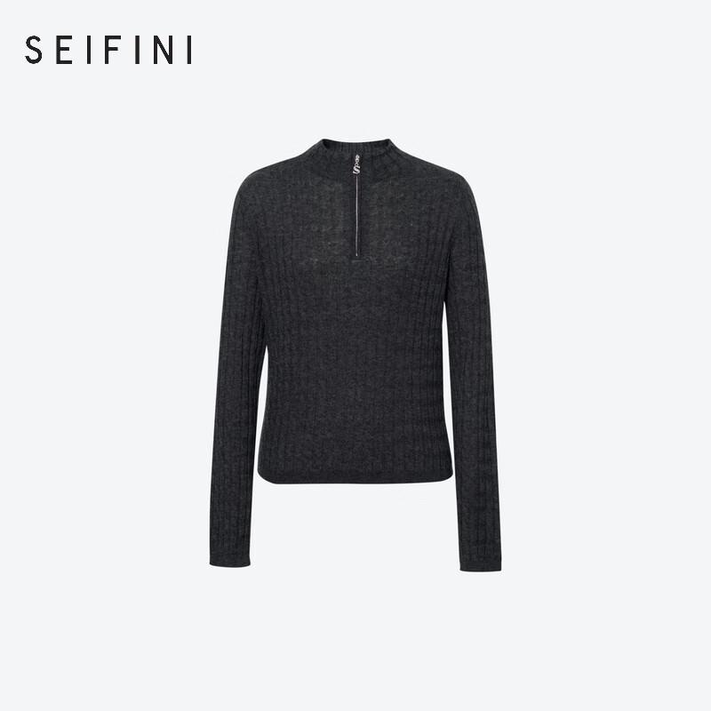 SEIFINI Women's Half-Zip Knit Sweater