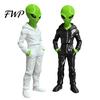 Kapuzen-Alien-Figur mit Kapuzenpullover, Statue, 3D-gedruckte grüne Figur, Sammlerstück Sweatshirt-Statue Skulptur, Sci-Fi Desktop-Dekoration Geschenk