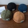Bärenhaube Mütze Einfarbige Hip Hop Koreanischer Stil Beanie Mützen Stoff Damen Schirmmütze Herren Docker Mütze