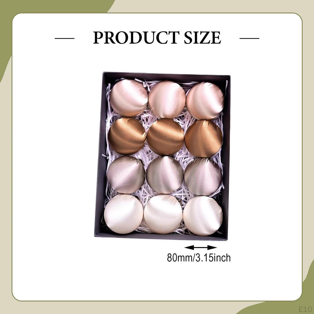 12 Pieces Christmas Ball Ornaments Decorative Hanging Baubles Tree Decorations for