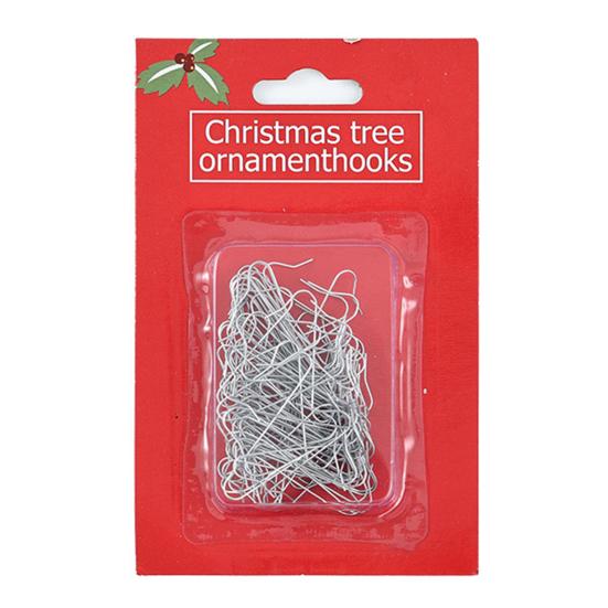 Christmas Tree Accessory Kit 100 Pcs Ornament Hooks, Metal S-Shaped Hangers, Sturdy Hooks for Baubles Balls, Lanterns, Decoration Large Quantity