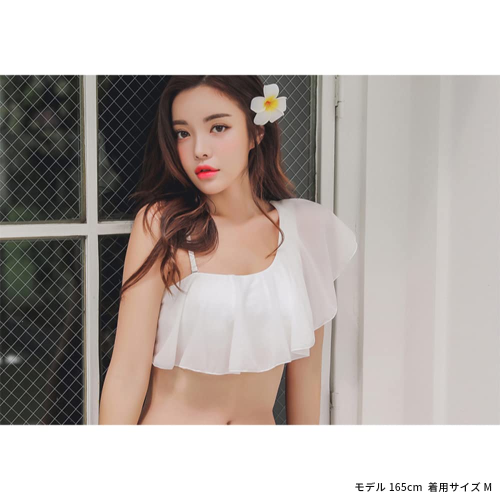 Body One Bikini Cute Popular Mom Online Small Large Ethnic 1801 [Aunii] Women's Swimsuit, Covering, Shoulder, Chiffon, Set, Swimsuit, Swimsuit,