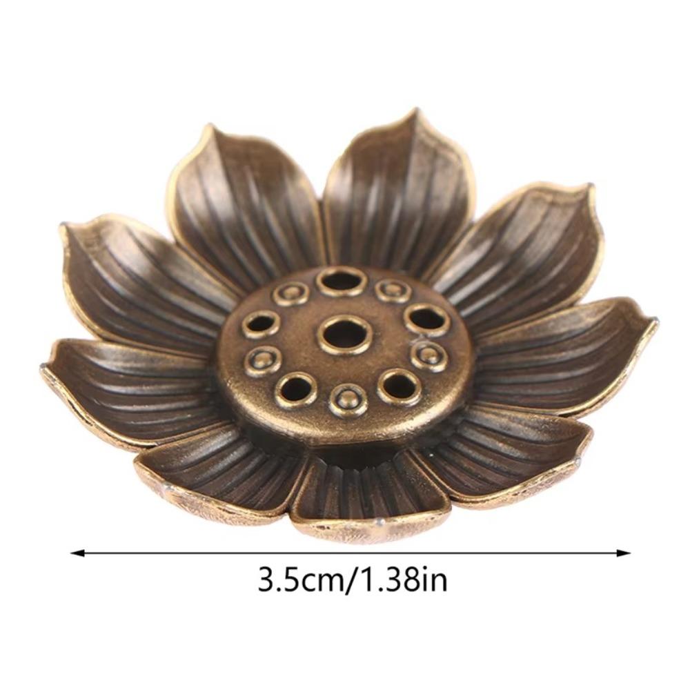 Sandalwood Incense Burner Alloy Buddhist Utensils Durable Incense Stick Burner Holder