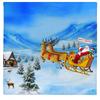 Merry Christmas Flannel Blanket 3D Print Cartoon Happy New Year Soft Blanket for Bedroom Fashion Throw Blanket Party Blanket