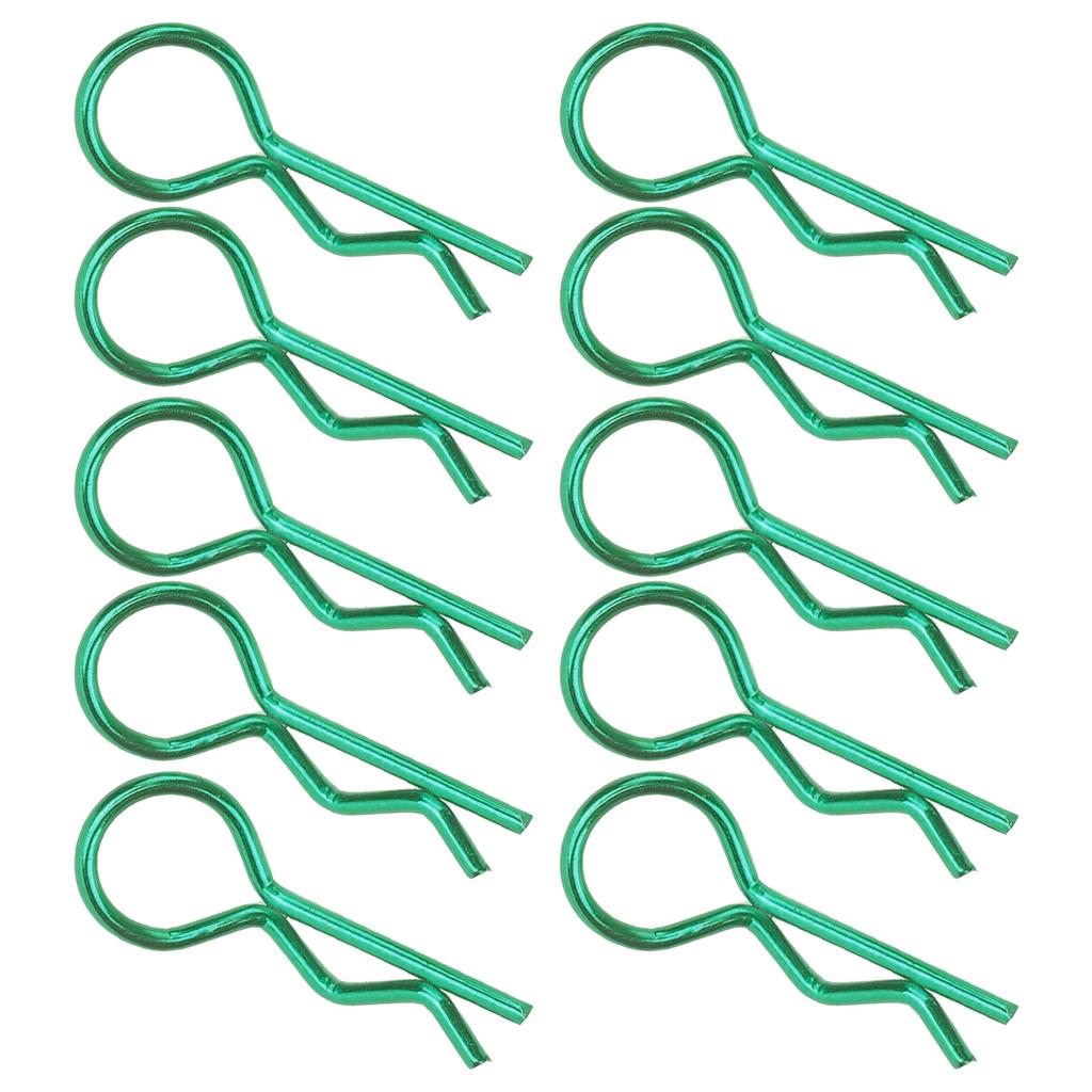 10Pcs RC Car Shell Clip RShape Metal Body Clips Pins for 1 5 1 6 1 8 1 10 RC Car