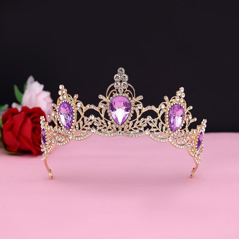 Bridal Crown European and American Baroque Bridal Headwear Birthday Adult Ceremony Crown New Hair Accessories