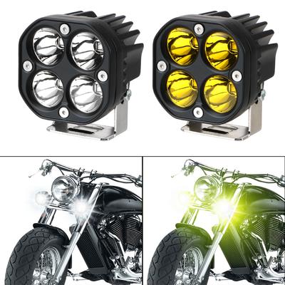 Quadratischer Scheinwerfer Motorrad-Fahrlichter für 4x4 Offroad-Traktoren 3 Zoll LED-Arbeitslichtleiste 12V 24V Weiß/Gelb Auto-Nebellampe