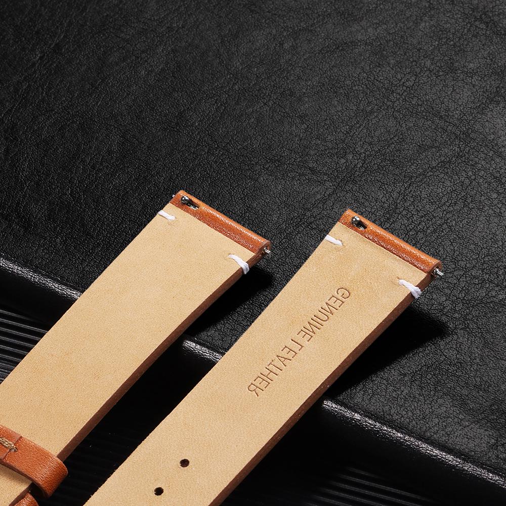 Genuine Calfskin Ultra-thin Watchband Watch Belt Strap Wristwatches Band 12mm 14mm 16mm 18mm 20mm 22mm 24mm Blue Beige Black