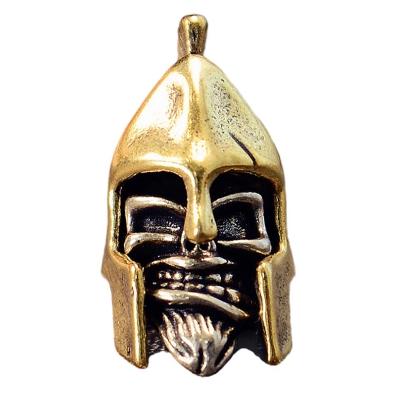 

Helmet Skull Pendant for DIY Crafts and Paracord Gear Accessories Paracord Bead Cultural Crafts