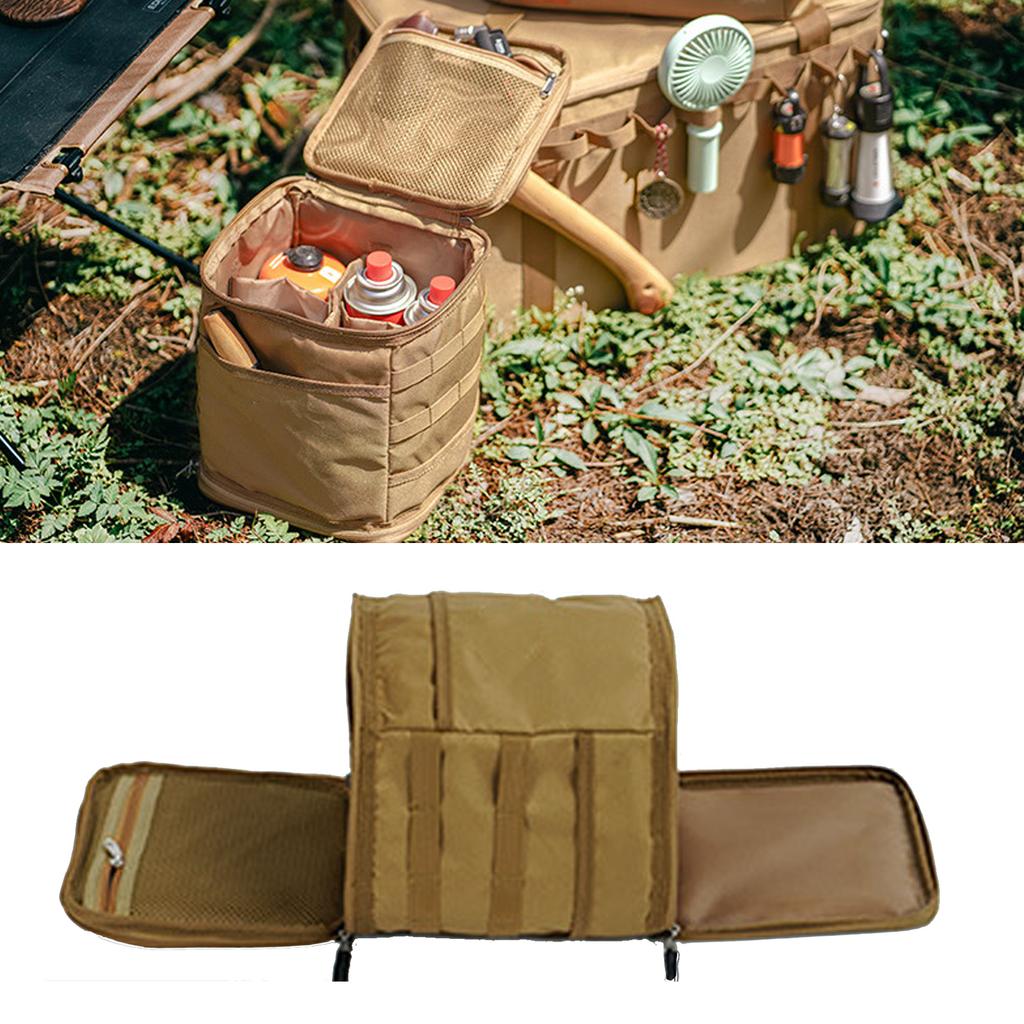 Camping Storage Bag Oxford Cloth Built In Mesh Pocket Portable Handle Large Capacity Outdoor Tote Bag for Picnic