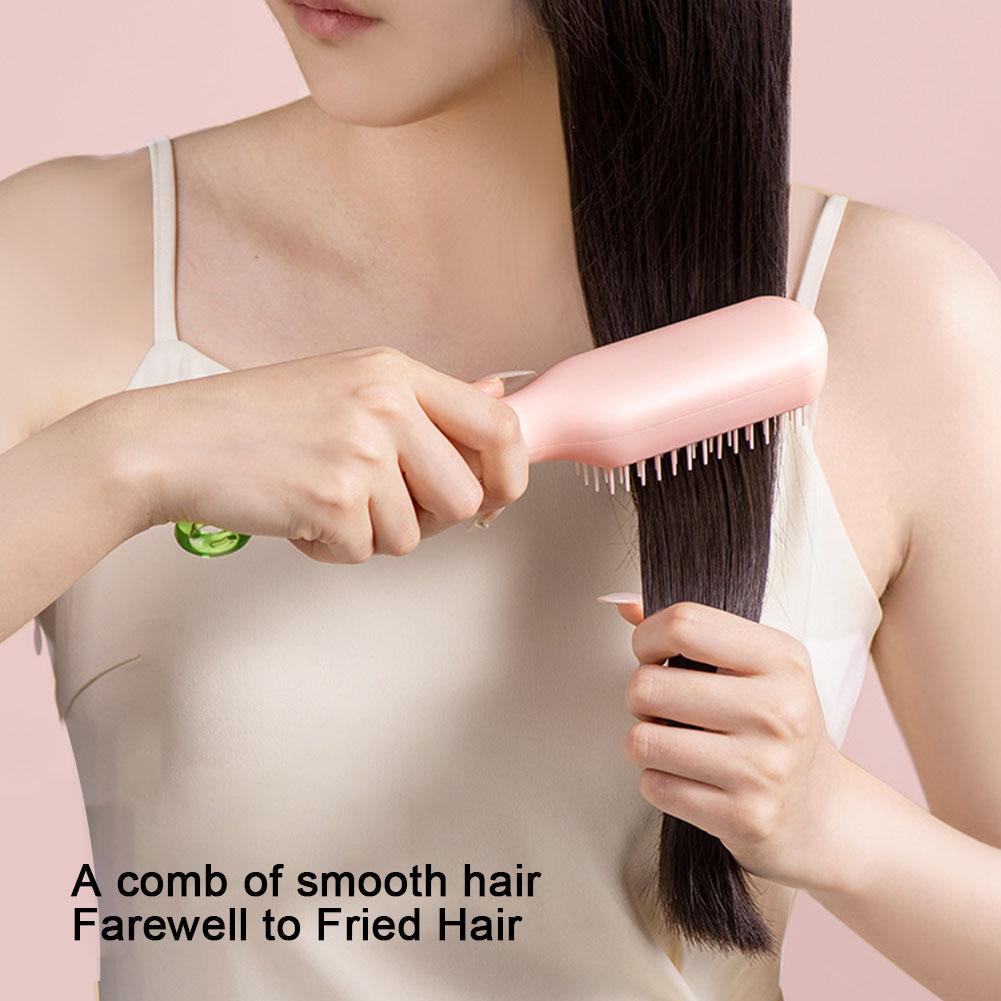 Retractable Comb Self-cleaning Hair Brush Anti-static Massage Comb for Women Smooth Hair Self Cleaning Hair Brush