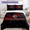 Ac Milan Personalizza il tuo nome Set Biancheria da Letto Copripiumino Traspirante con Federe Decorazione per la Casa Regalo di Compleanno