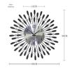 Jiujiuda 38CM Iron Art Decorative Wall Clock