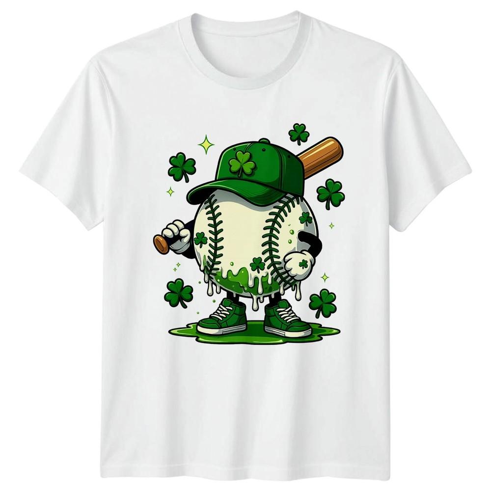 Lucky Baseball St Patricks Day TShirt Irish Sports Baseball S
