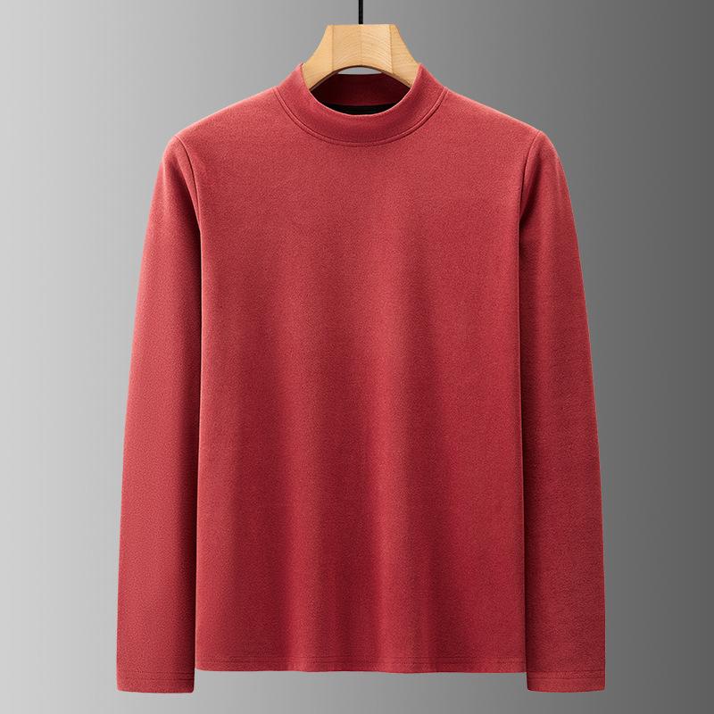 

Зимний немецкий велюровый свитшот для мужчин, ветрозащитный вырез, круглый вырез, двусторонний велюр, теплая базовая футболка, толстая, простая, с длинными рукавами 7XL