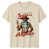 She Loves Jesus And America Too Faith Patriotism Graphic Tee Unisex T Shirt