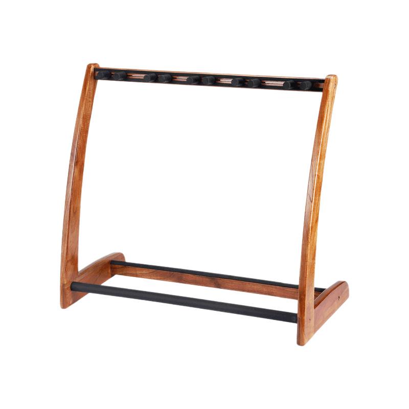 Solid Wood Multi-Guitar Display Stand with 5-Head and 3-Head Options