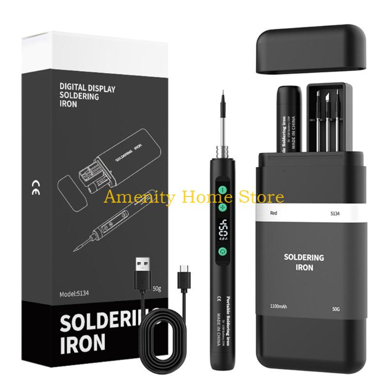 

F26C USB Soldering Iron Adjustable Temperature 230-450℃ Welding Tool Heater Soldering