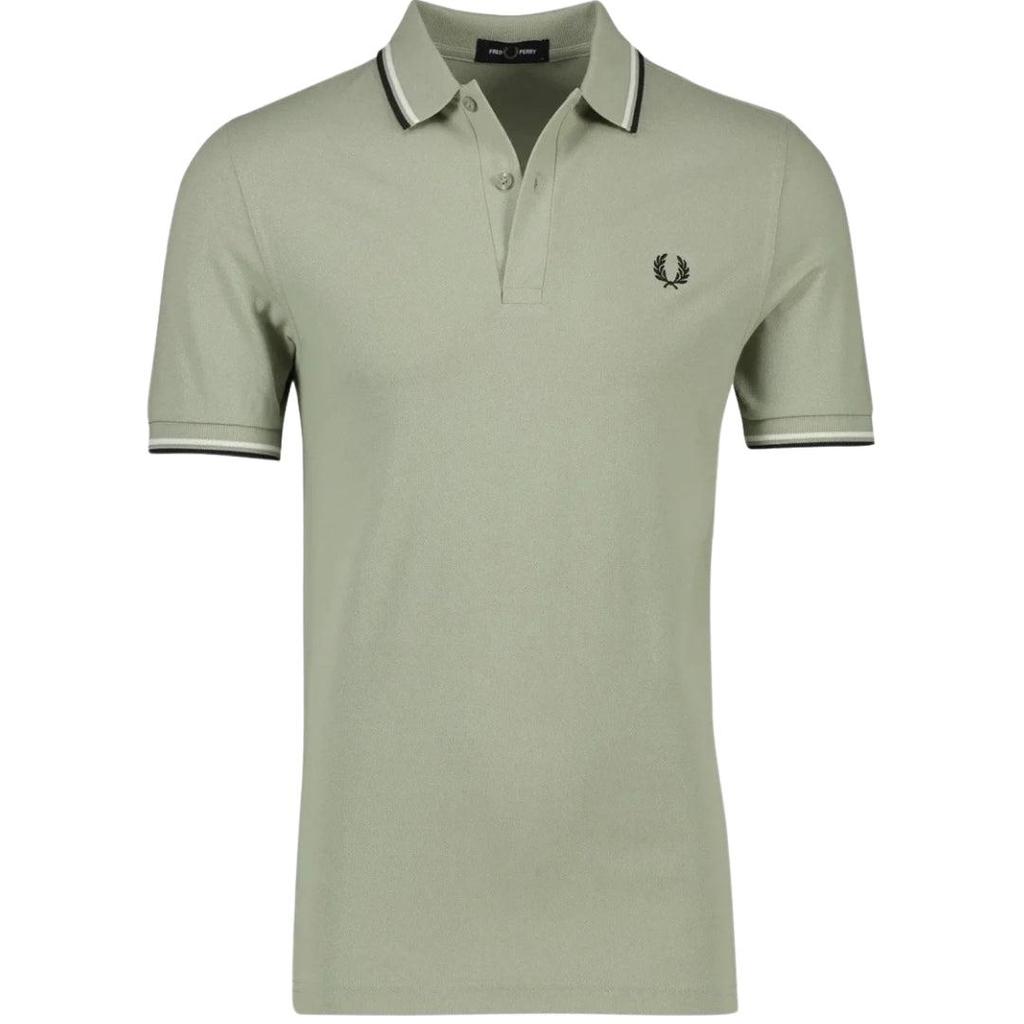 Fred Perry Mens Double Tipped Collar Polo Shirt