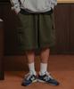 Take Easy Giant Fit Stone Cargo Shorts (Khaki)